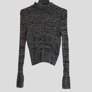 Aeropostale Blue Grey Long Sleeve Turtle Neck Sweater Size M